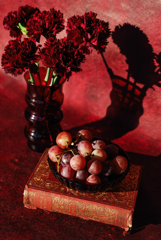 DOUBLE SIDED Red & Neutral Styling Mat || Bold, Romance, Movement