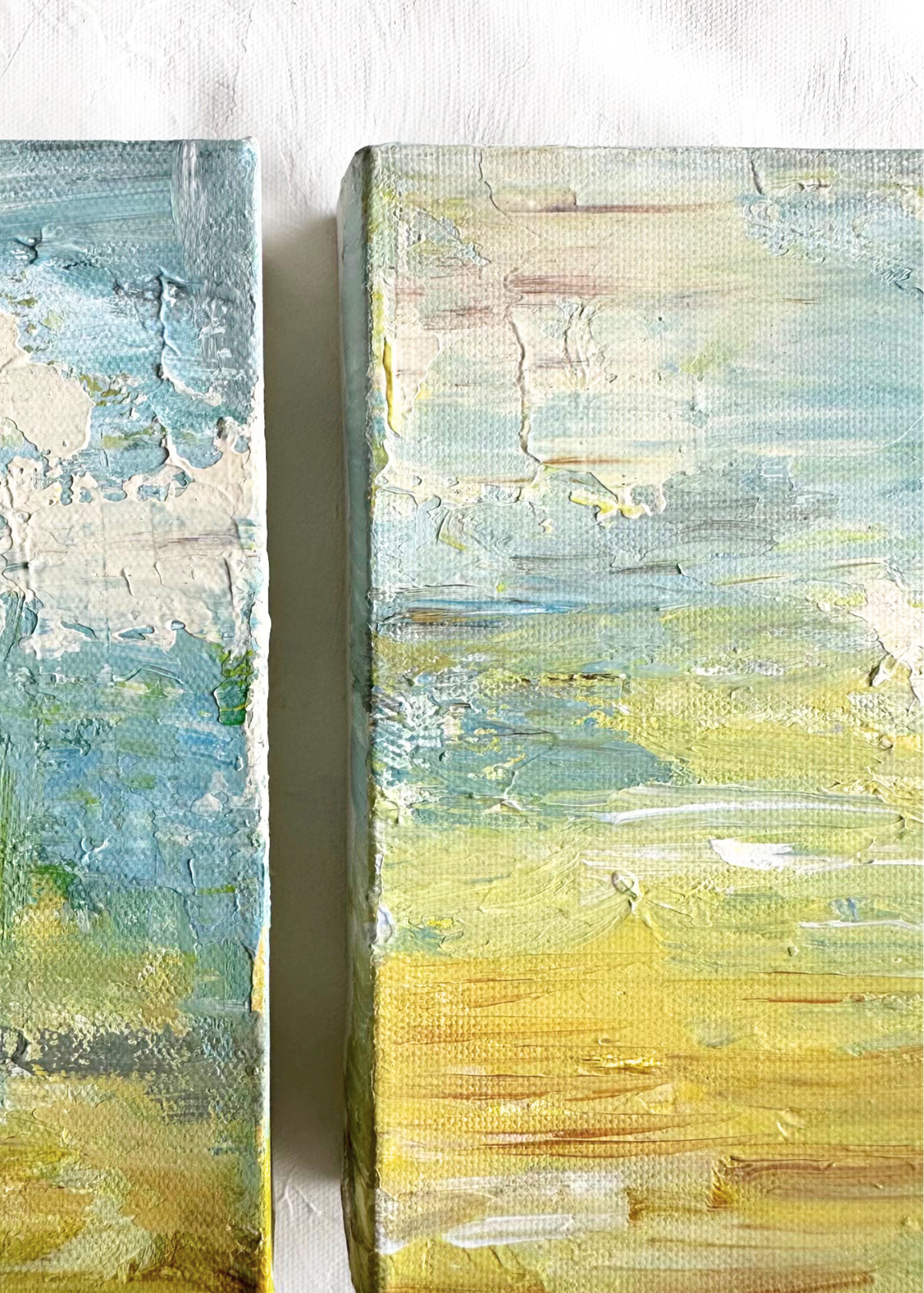 Ocean Abstract 8x8" | Set of Two