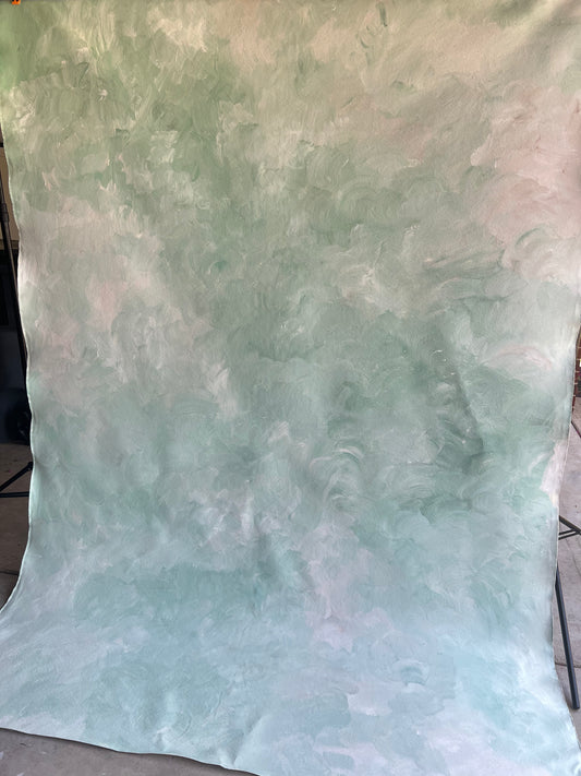 6x8' Hand Painted Backdrop (Light Green)