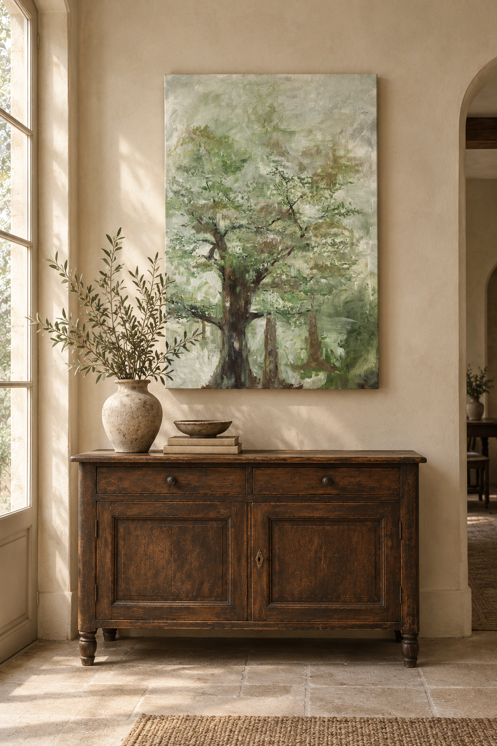 "Home for Now" - 3x4' Large Painting